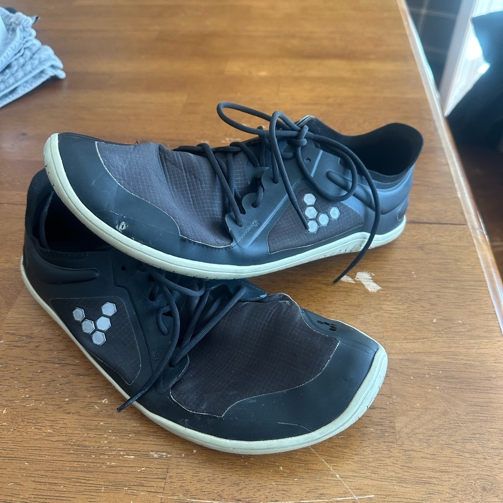 Vivo Barefoot Black and Gray Athletic Shoes